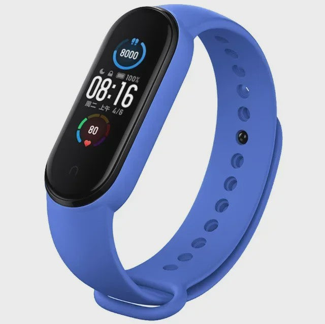 Siliconen Polsband voor Xiaomi Mi Band 7, 6, 5, 4, 3 - Vervangend Bandje Smartwatch Accessoire