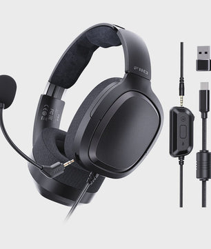 FIIO FG3 HIFI Gaming Headset: Virtueel 7.1 Surround Sound, Dual Drivers & ENC Microfoon