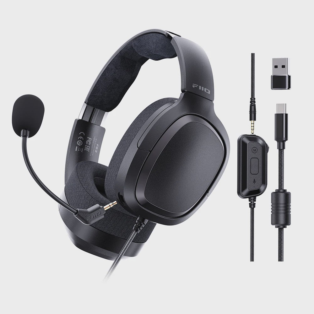 FIIO FG3 HIFI Gaming Headset: Virtueel 7.1 Surround Sound, Dual Drivers & ENC Microfoon