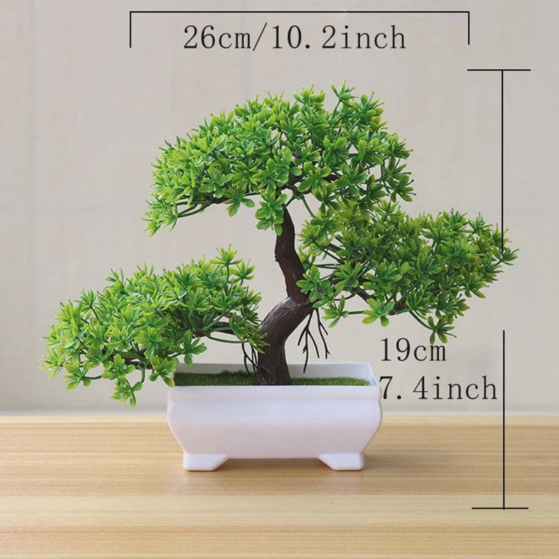 Kunst Bonsai Boom Potplant - Decoratieve Kunstplant voor Huis, Kantoor & Tuin