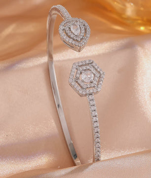Luxe Zirkonia Armband Set - 5 Delig - Roestvrij Staal & Koper