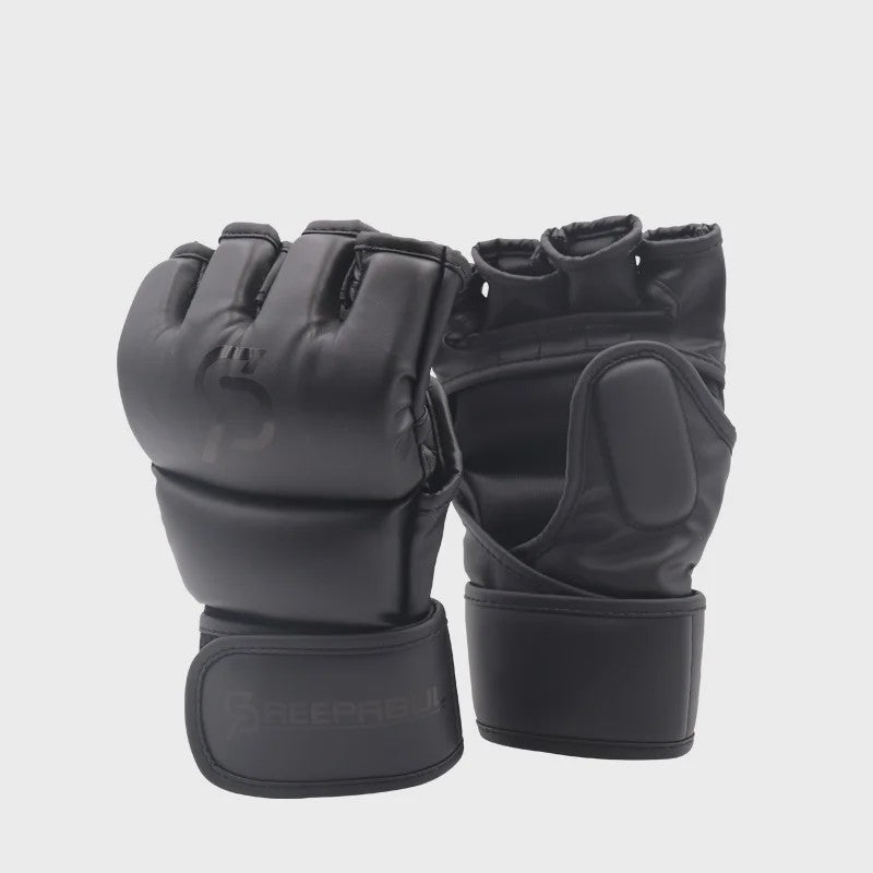 Professionele MMA Half-Finger Vechtsport Handschoenen - Dikke Vulling voor Boksen, Sanda & Training