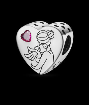 925 Sterling Zilveren Bedel 'Mom Love' - Perfect Cadeau voor Moederdag en Verjaardag