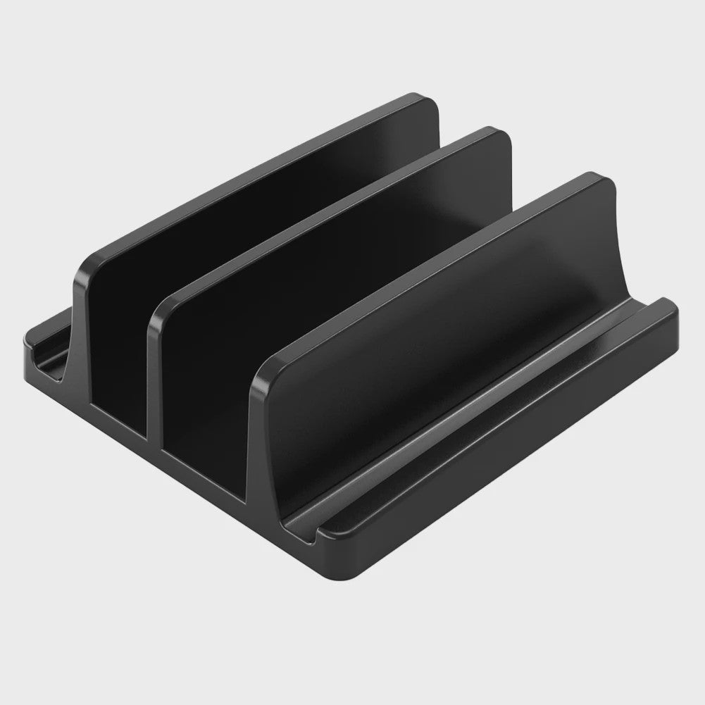 Verticale Laptop Stand met 3 Sleuven - Organizer voor MacBook, Tablet & Telefoon