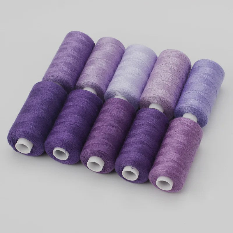 10 Rollen Polyester Naaigaren 402 - 400 Yards - Voor Hand & Machine