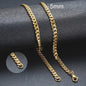 Vnox Gouden Kubaanse Ketting - Roestvrij Staal Unisex Halsketting