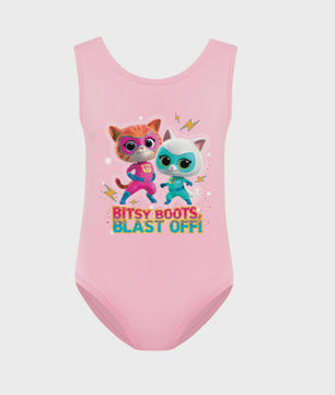 Super Kitties Kinder Zwempakje - Meisjes Badpak met Gabby Katten Print
