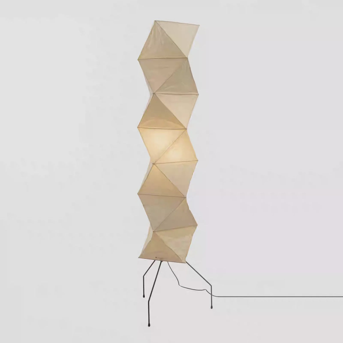 Akari Noguchi Stijl Verticale Vloerlamp - Japans Design Rijstpapier