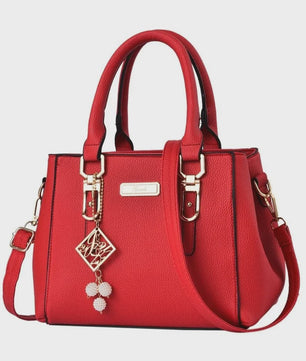 Luxe Leerlook Handtas Dames met Grote Capaciteit en Afneembare Schouderband