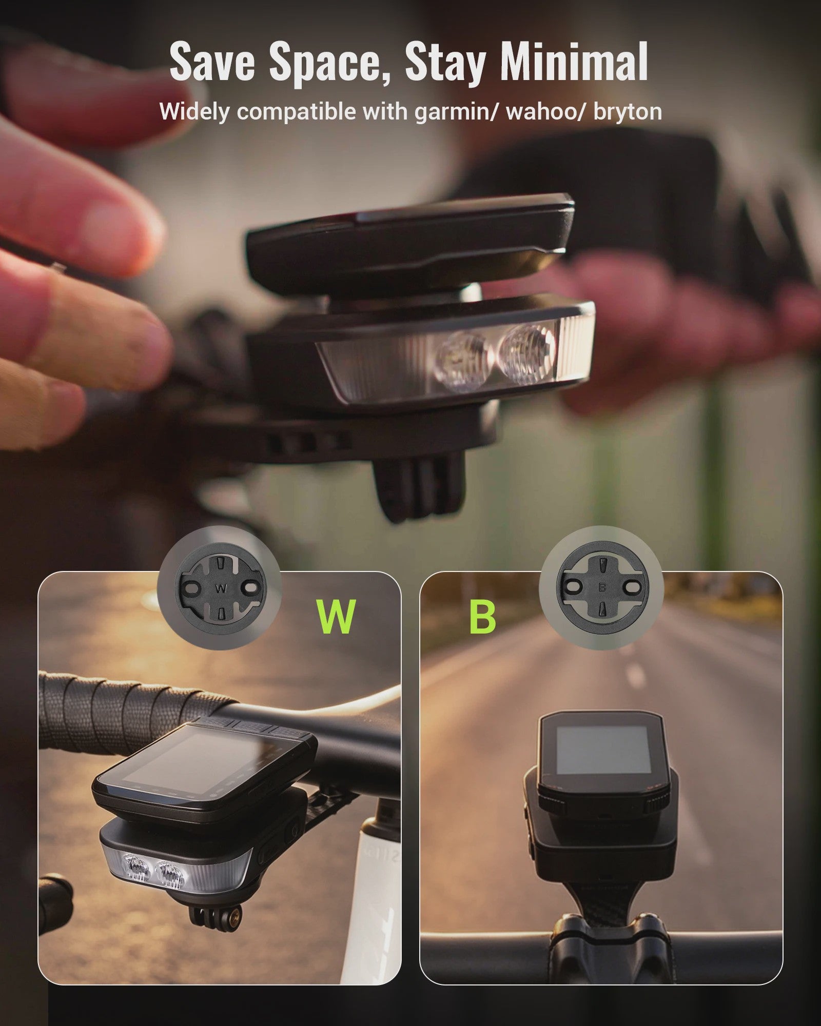 RAVEMEN FR1100 SE Fietslamp - 1100 Lumen, USB-C, GPS Compatibel, Automatisch Aan/Uit