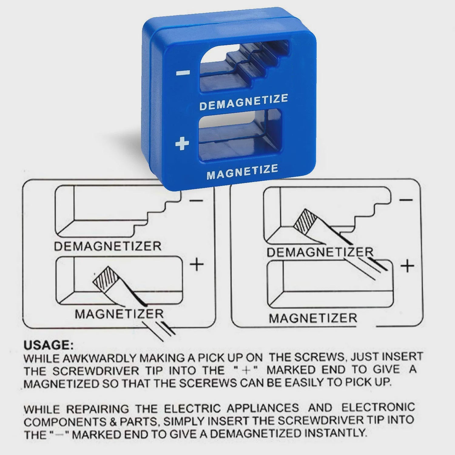 2-in-1 Magnetiseer & Demagnetiseer Tool voor Schroevendraaiers