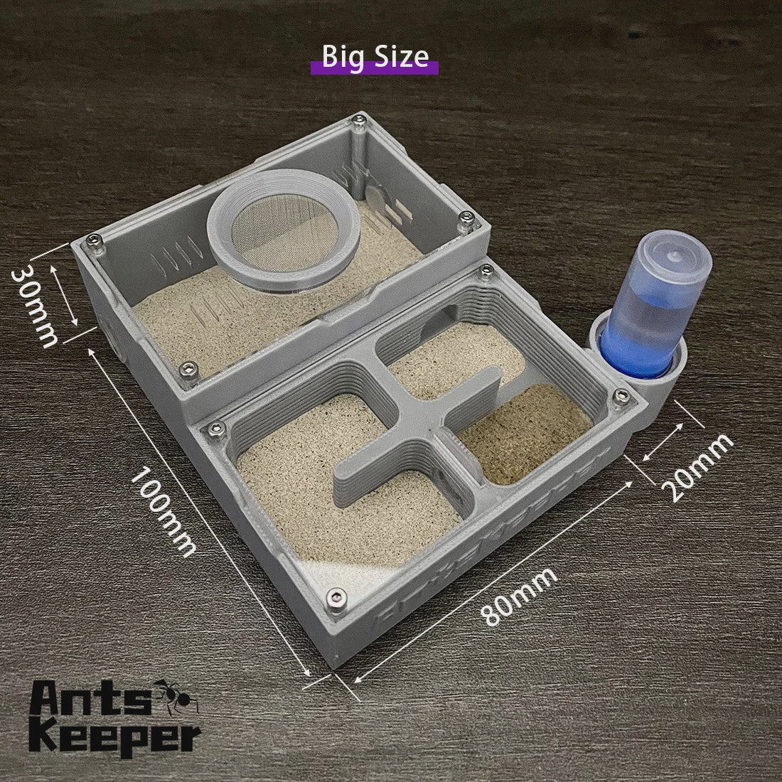 Ants Keeper Mierenboerderij met Vier Kamers en Nat-Droog Scheiding - Ideaal voor Beginners