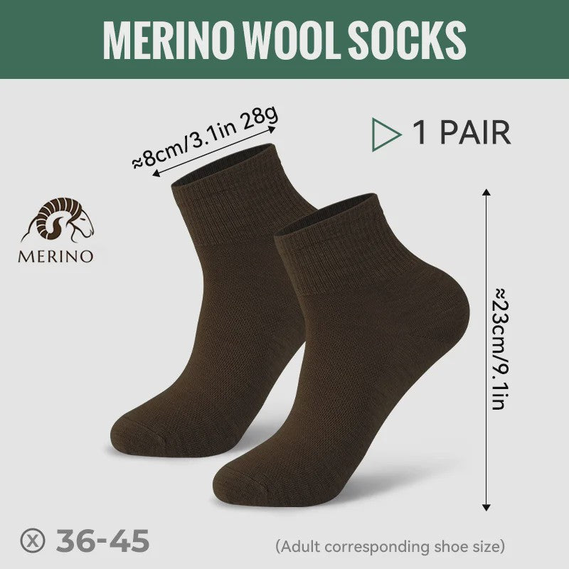 Merino Wol Sokken - Warm, Ademend & Vochtafvoerend voor Wandelen & Sport