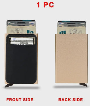 Slimme RFID Portemonnee Kaarthouder - Pop-up Aluminium Creditcard Wallet