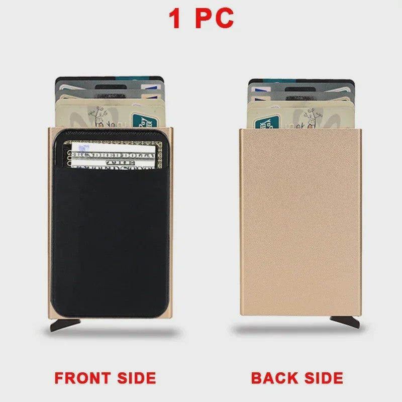 Slimme RFID Portemonnee Kaarthouder - Pop-up Aluminium Creditcard Wallet