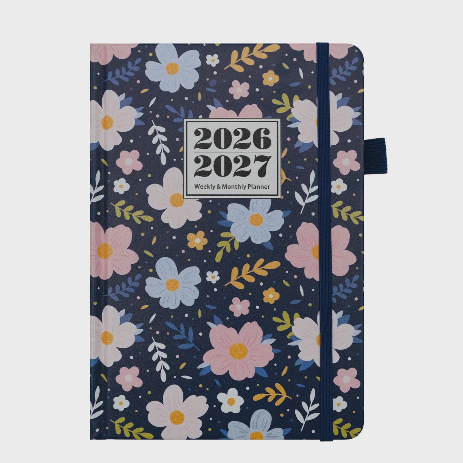 Bloemen A5 Planner 2026-2027: Week & Maand Overzicht met 144 Pagina's