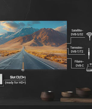 HKC 40-inch Full HD TV met Dolby Audio en Metalen Afwerking