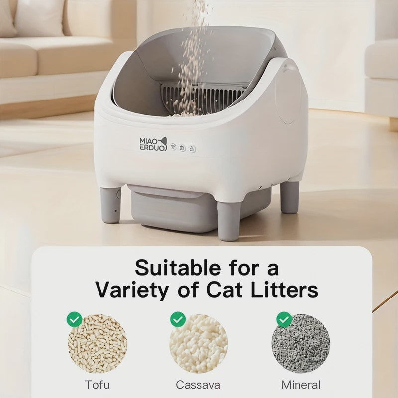Automatische Zelfreinigende Kattenbak - Met App Controle & Veiligheidssensoren