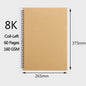 Schetsboek met Dik Papier (160 GSM) - Diverse Maten A3, A4, A5, 8K, 16K - Ideaal voor Tekenen en Schilderen