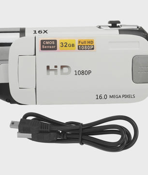 Digitale Camera D90 - 16MP Full HD 1080P, 16x Zoom, Draaibaar Scherm & Vullicht