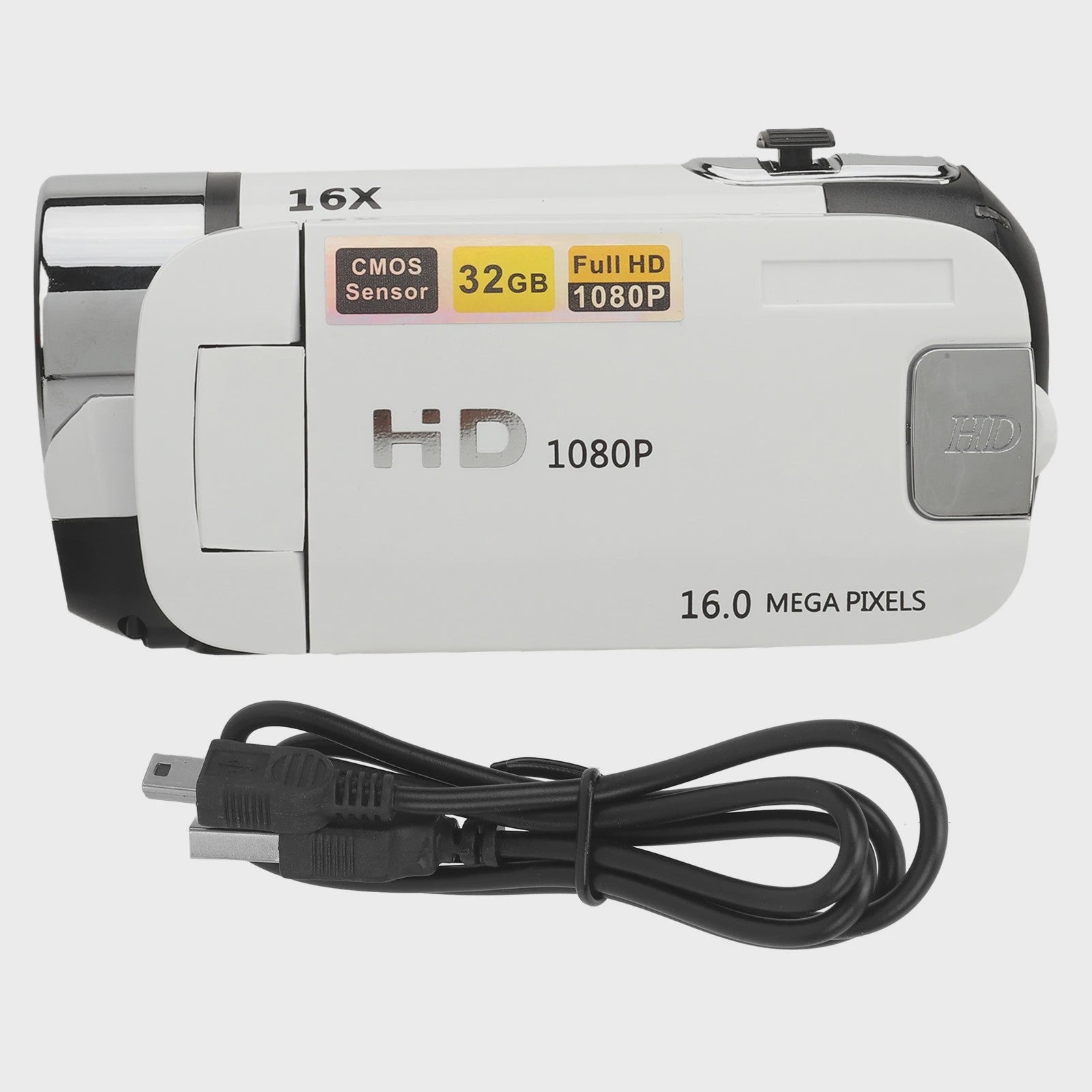 Digitale Camera D90 - 16MP Full HD 1080P, 16x Zoom, Draaibaar Scherm & Vullicht