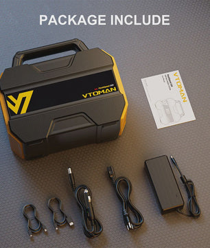 VTOMAN FlashSpeed 300 Power Station: 230Wh LiFePO4, 300W AC, 100W USB-C, Solar Generator