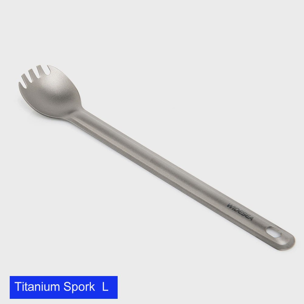 Widesea Titanium Spork - Lichtgewicht Outdoor Bestek voor Kamperen, Hiken en Reizen