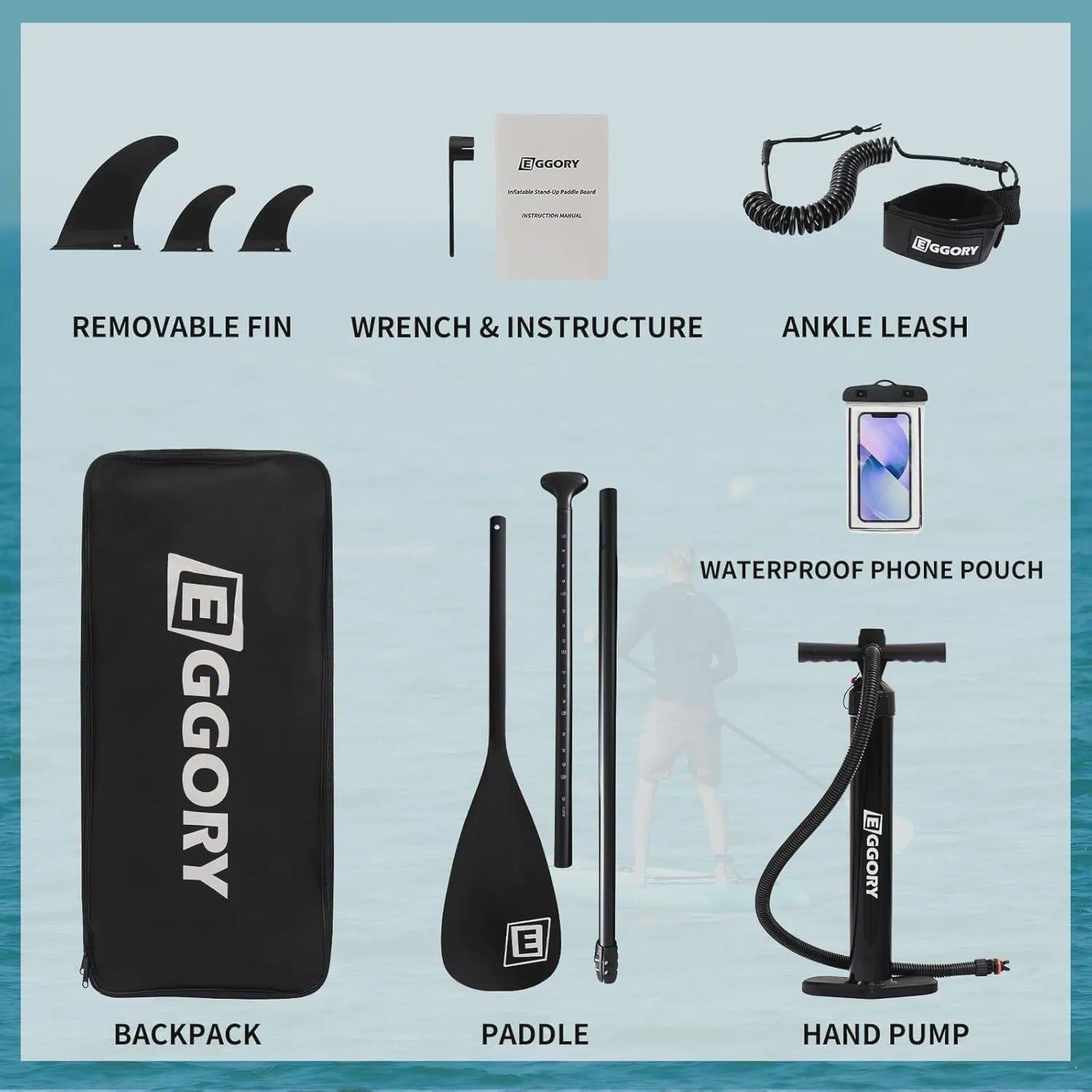 Opblaasbaar Stand Up Paddle Board (SUP) 10'11'' - 33'' Breed - 180kg Capaciteit - Complete Set voor Beginners