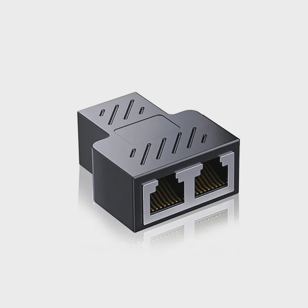 RJ45 Netwerk Splitter Adapter: Verdeel 1 Ethernet Poort naar 2