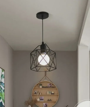 Industriële Vintage Hanglamp LED - Metalen Kooi Design voor Keuken, Woonkamer
