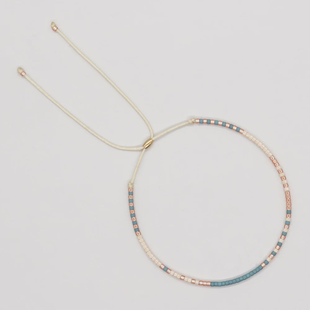 Zomerse Miyuki Kralen Armband - Turquoise & Blauw - Boho & Etnisch