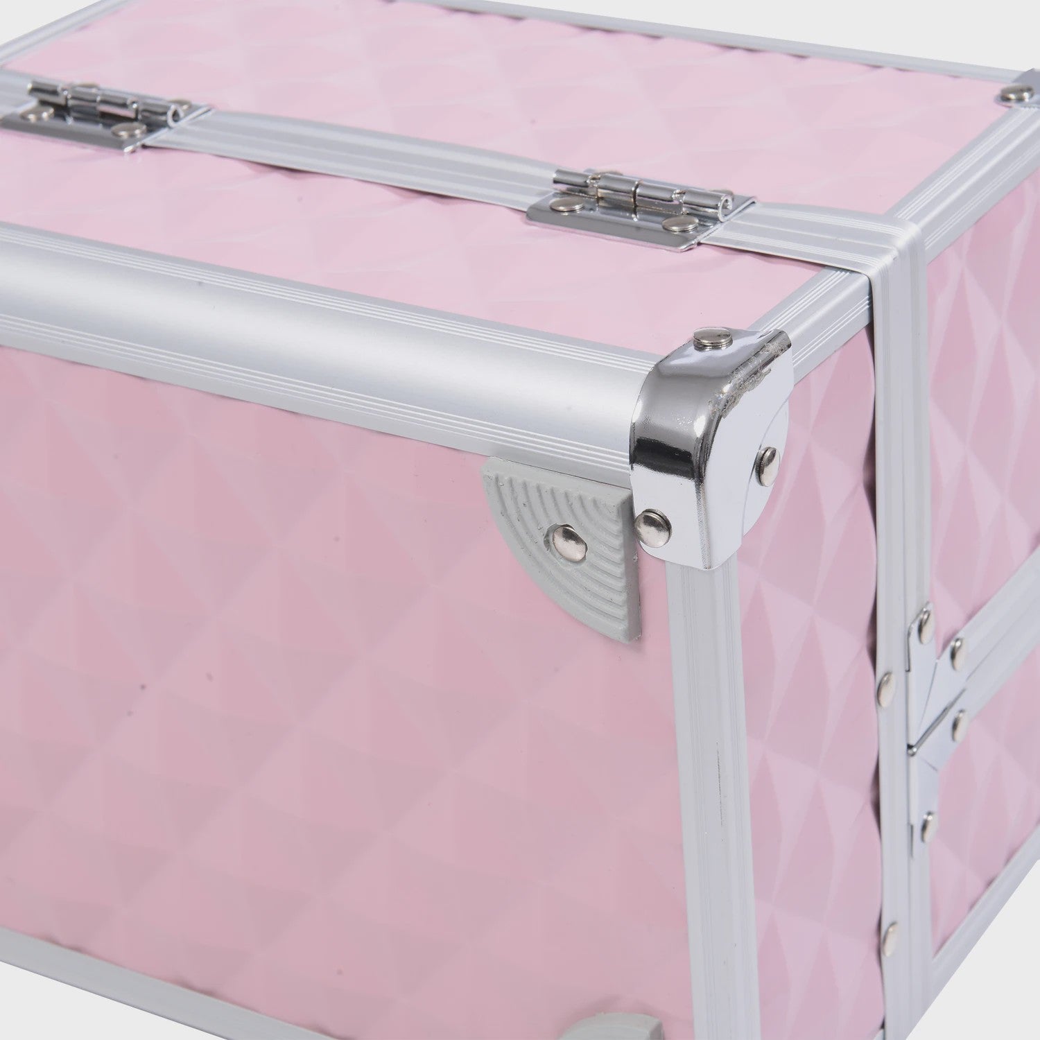 Homcom Make-up Koffer & Cosmetica Organizer - Compact & Roze (20x15x15cm)