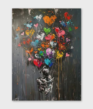 Moderne Urban Graffiti Canvas Art: Pop Art Poster voor Kantoor & Woonkamer