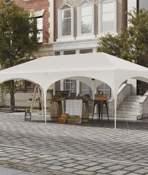 Pop-Up Partytent 3x6m - Verstelbaar, Waterdicht Paviljoen met 6 Zijwanden voor Tuin & Outdoor