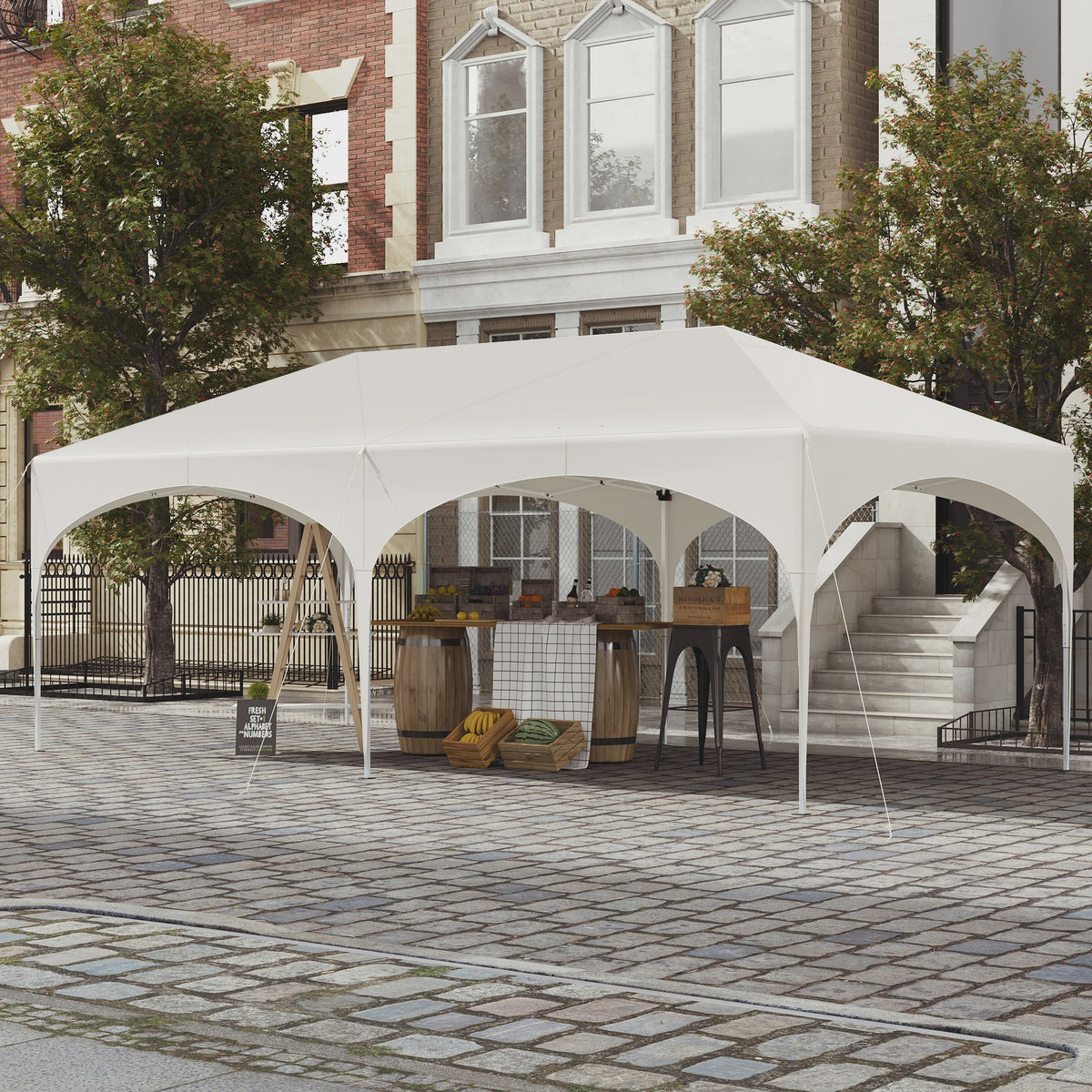 Pop-Up Partytent 3x6m - Verstelbaar, Waterdicht Paviljoen met 6 Zijwanden voor Tuin & Outdoor