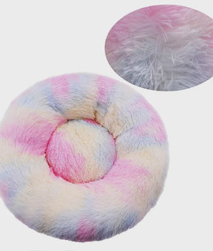 Warm & Zacht Rond Hondenkussen/Kattenmand - Pluche, Wasbaar & Comfortabel