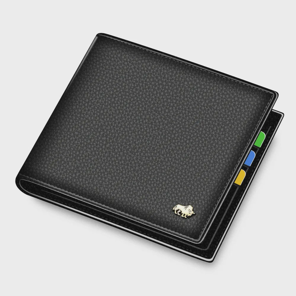 Luxe Heren Portemonnee van Bison Denim | Echt Leer, RFID, Muntvak & Kaarthouder (Model N4470)
