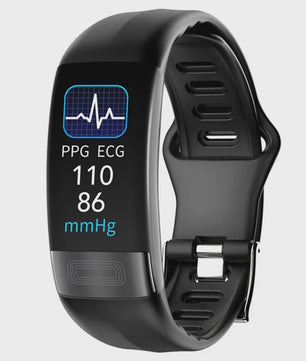 Smartwatch met EKG, PPG, SpO2, Bloeddruk & Temperatuurmeting - Gezondheidstracker