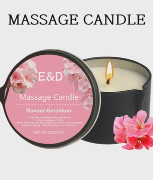 Luxe Massage Olie Kaars - Aromatherapie voor Ontspanning & Huidverzorging