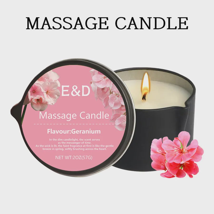 Luxe Massage Olie Kaars - Aromatherapie voor Ontspanning & Huidverzorging