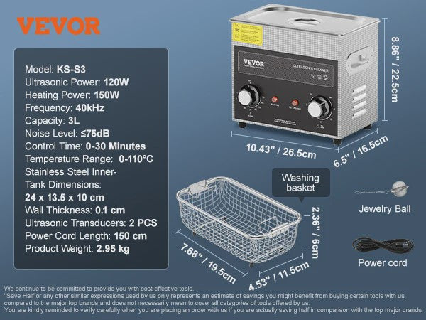 Professionele Ultrasone Reiniger met Verwarming en Timer - 2-30L voor Laboratorium, Metaal & Auto-onderdelen