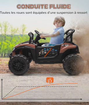 Elektrische Kinder Buggy Bruin met Afstandsbediening - 2 Motoren