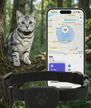 Pet GPS Tracker Halsband - Anti-Verlies Tracker voor Hond & Kat met Apple Find My