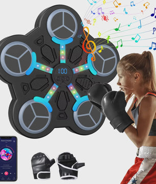 Slimme Muzikale Bokstrainer - Wandmontage Fitnessapparaat met LED Targets
