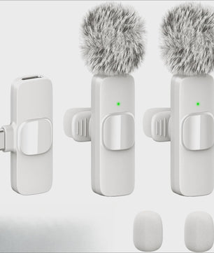 Draadloze Lavalier Microfoon - Mini Clip-on met Ruisonderdrukking voor iPhone, iPad & Android