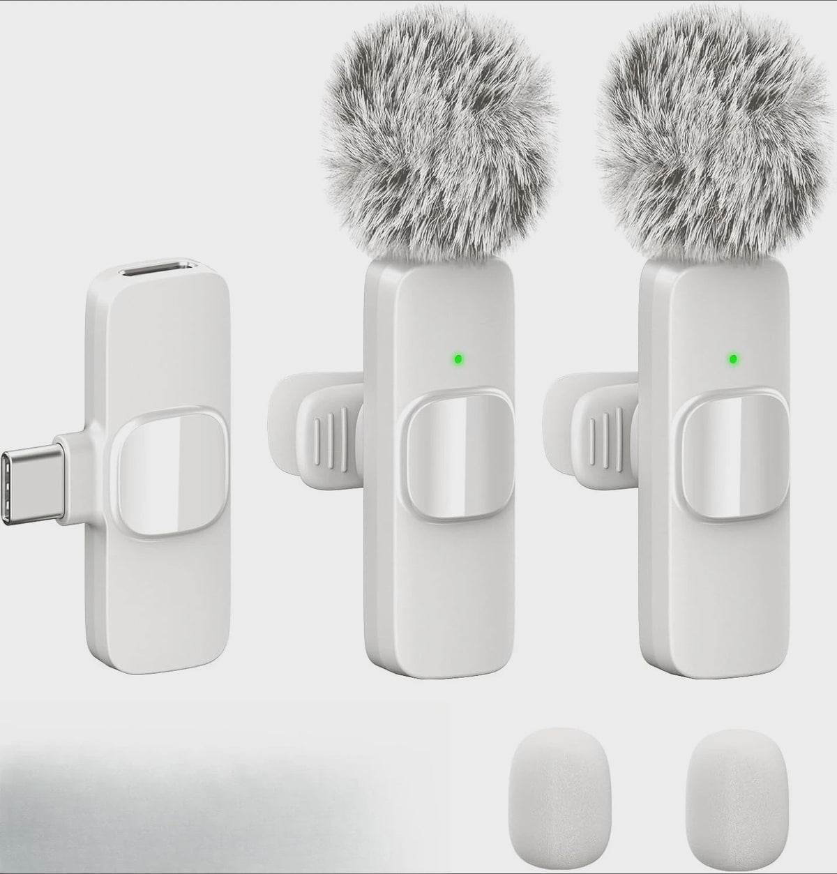 Draadloze Lavalier Microfoon - Mini Clip-on met Ruisonderdrukking voor iPhone, iPad & Android
