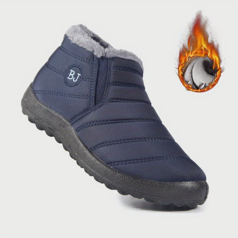 Dames Waterdichte Warme Enkellaarsjes - Comfortabele Antislip Snowboots voor Wandelen en Winter