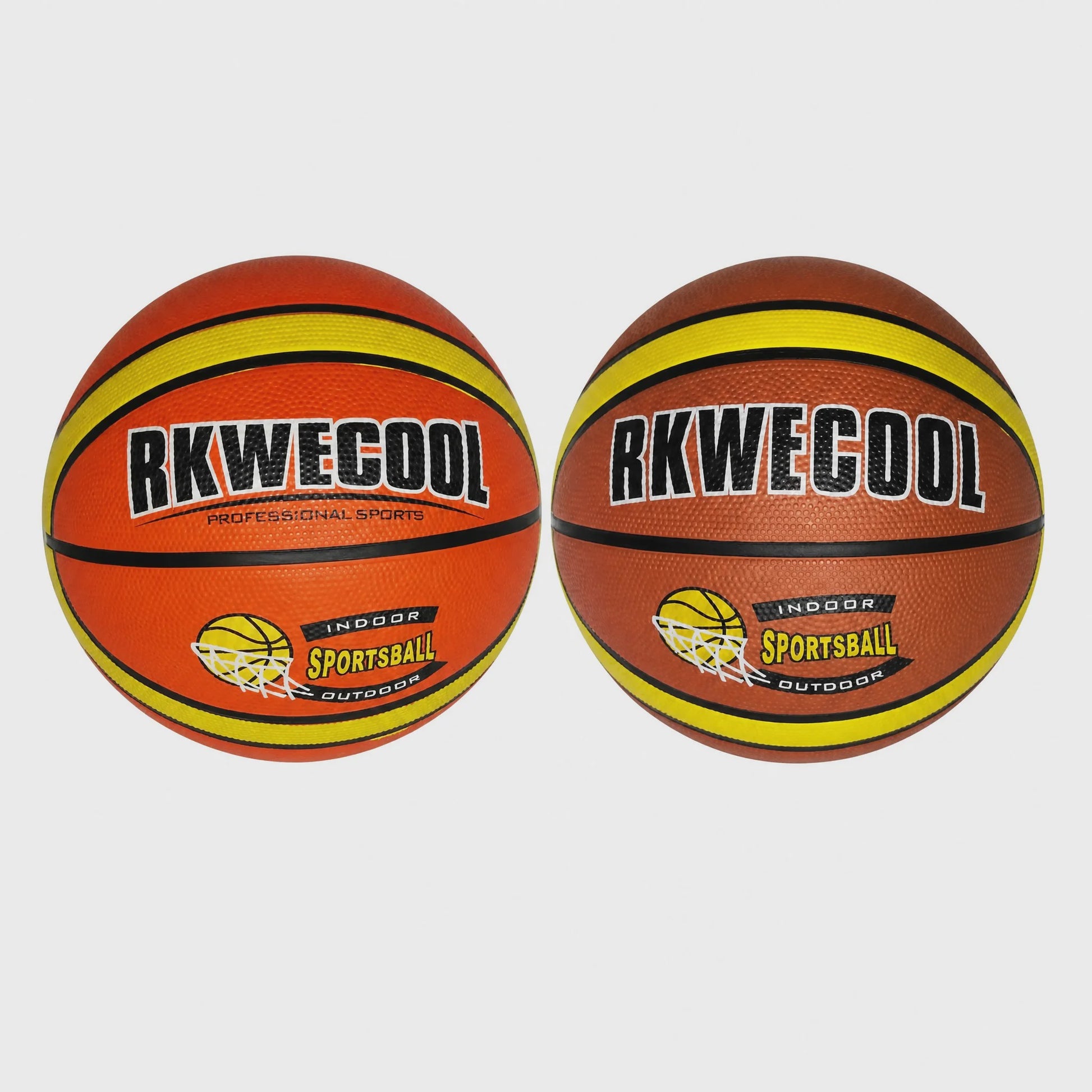 Duurzame Rubberen Basketbal 22.6cm - Indoor & Outdoor Sportbal