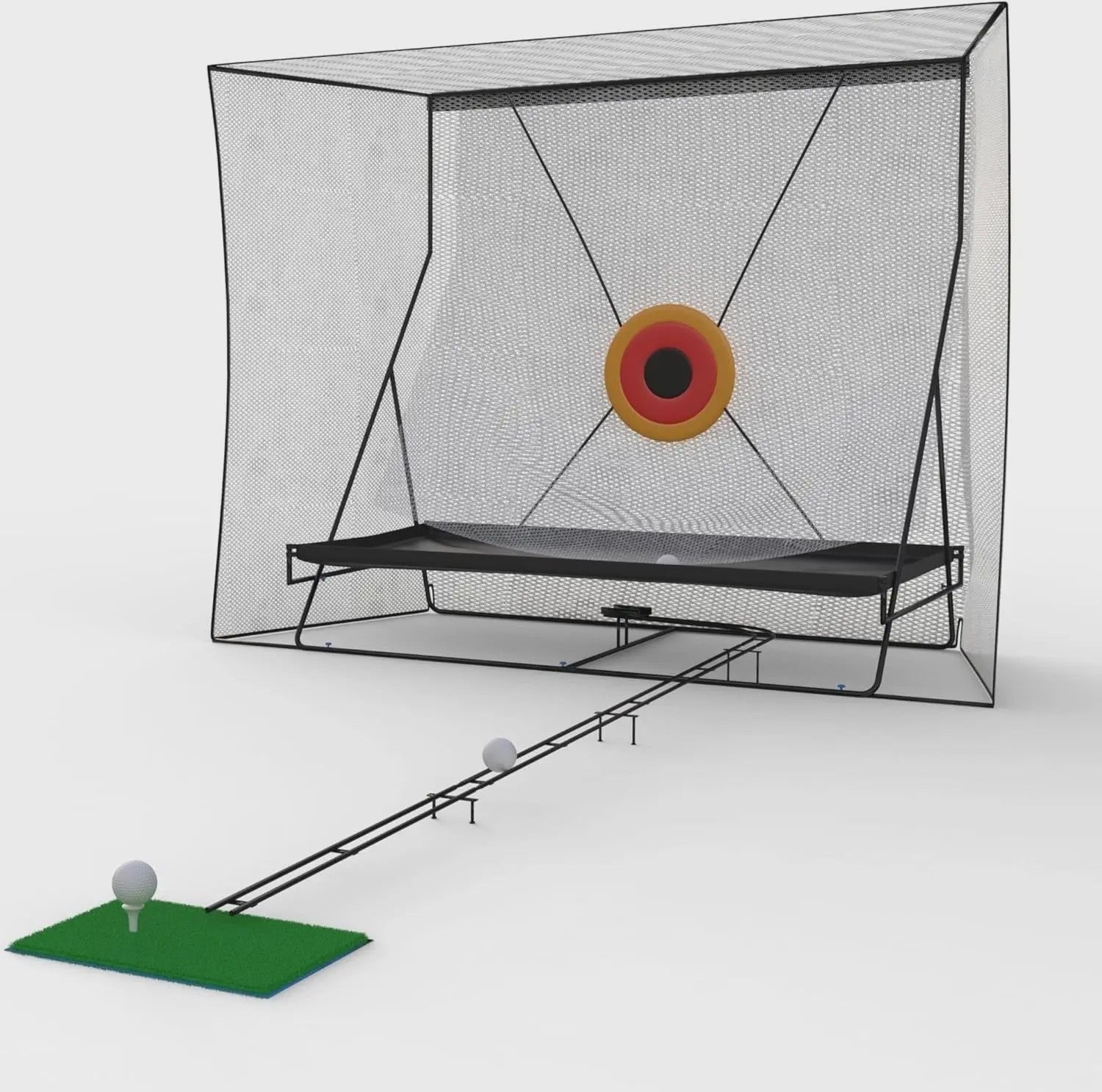 Stevig Golf Oefennet 3.6m x 2.7m met Bal Retour & Draagtas - Indoor/Outdoor Golf Trainingsnet