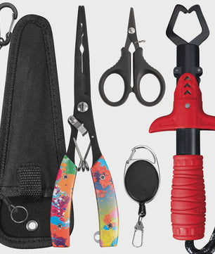 Multifunctionele Visset: RVS Pliers, Lijnknipper & Fish Grip - Zoutwaterbestendig